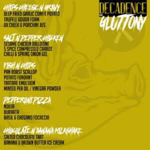 Decadence And Gluttony PopUp Menu